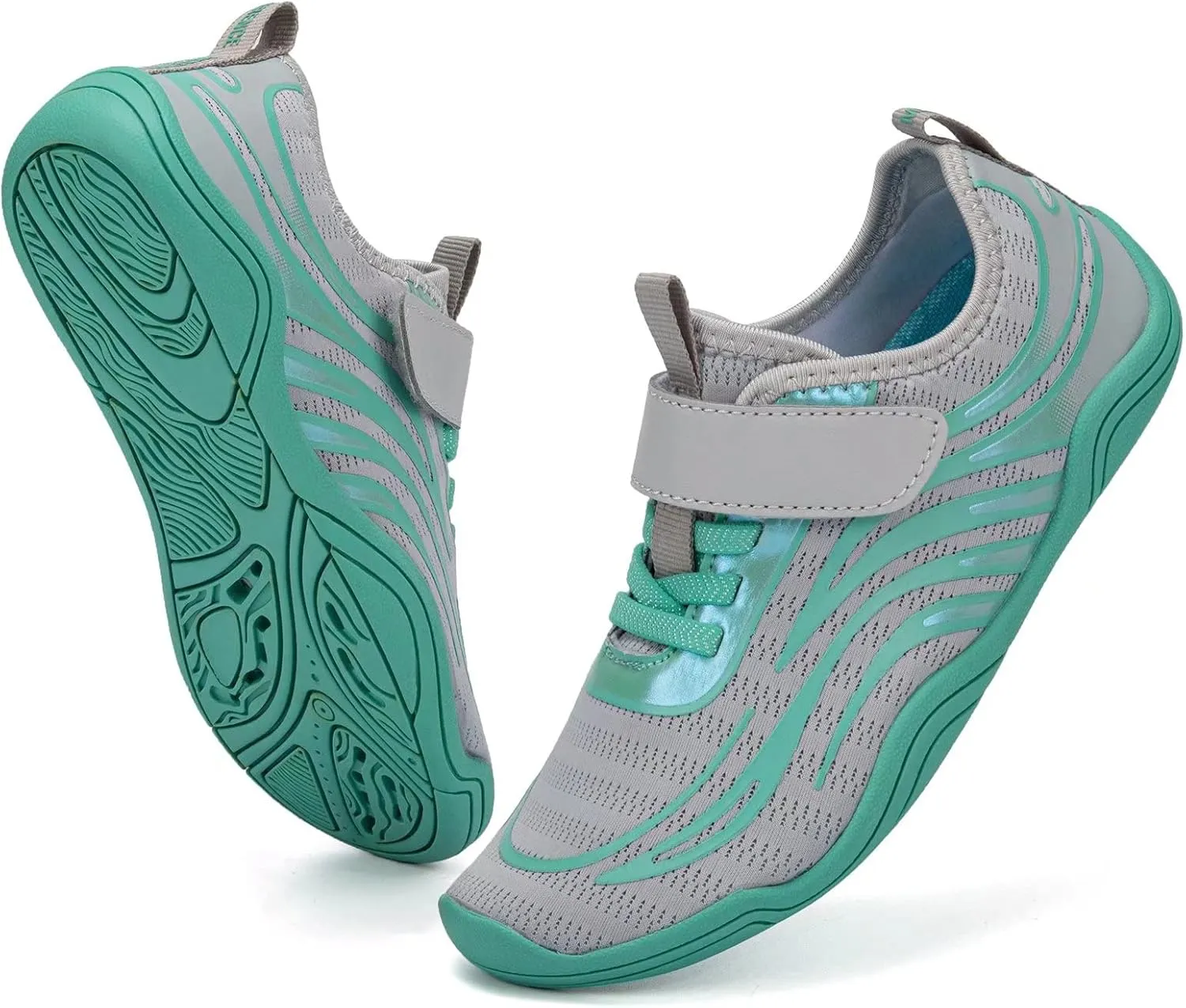 FANTURE Girls & Boys Water Shoes Lightweight Comfort Sole Easy Walking Athletic Slip on Aqua Sock(Toddler/Little Kid/Big Kid)