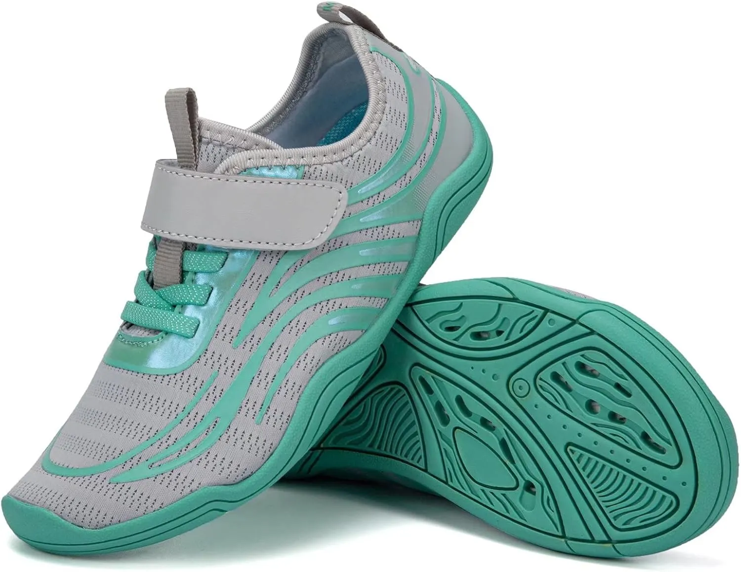FANTURE Girls & Boys Water Shoes Lightweight Comfort Sole Easy Walking Athletic Slip on Aqua Sock(Toddler/Little Kid/Big Kid)