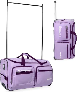 Fanwoli 28" Dance Bag with Garment Rack | Ultra-Light Collection| More Lightweight & Wear-Resistant| Ideal Competition Duffle Bag for Dancers Livestreamer Athletes