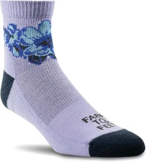 Farm to Feet Raeford Everyday Light Cushion 1/4 Crew Merino Wool Socks