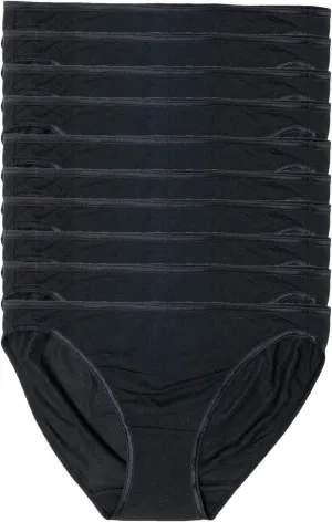 Felina Smooth Low Rise Bikini Panties - Seamless Underwear for Women, Panties for Women (10-Pack)