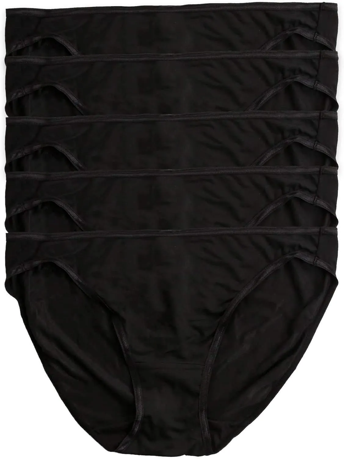 Felina Smooth Low Rise Bikini Panties - Seamless Underwear for Women, Panties for Women (5-Pack)