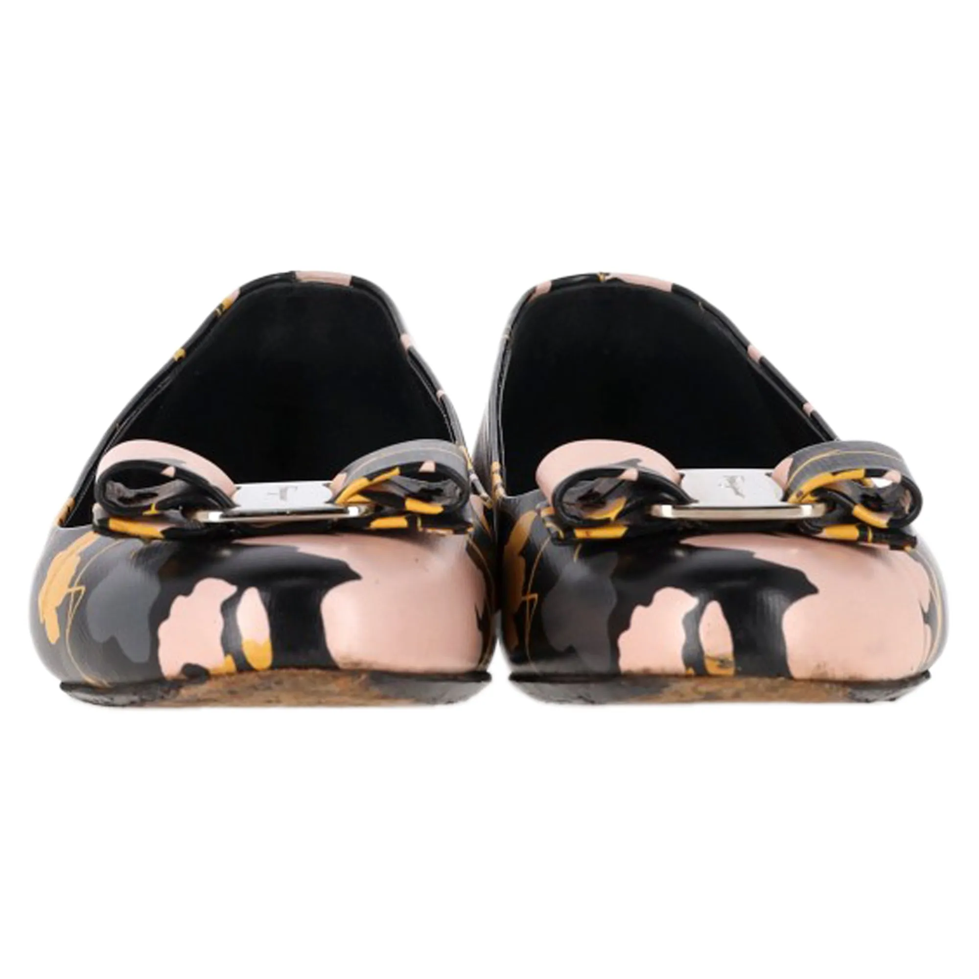 Ferragamo Varina Ballet Flats in Floral Print Leather