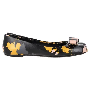 Ferragamo Varina Ballet Flats in Floral Print Leather