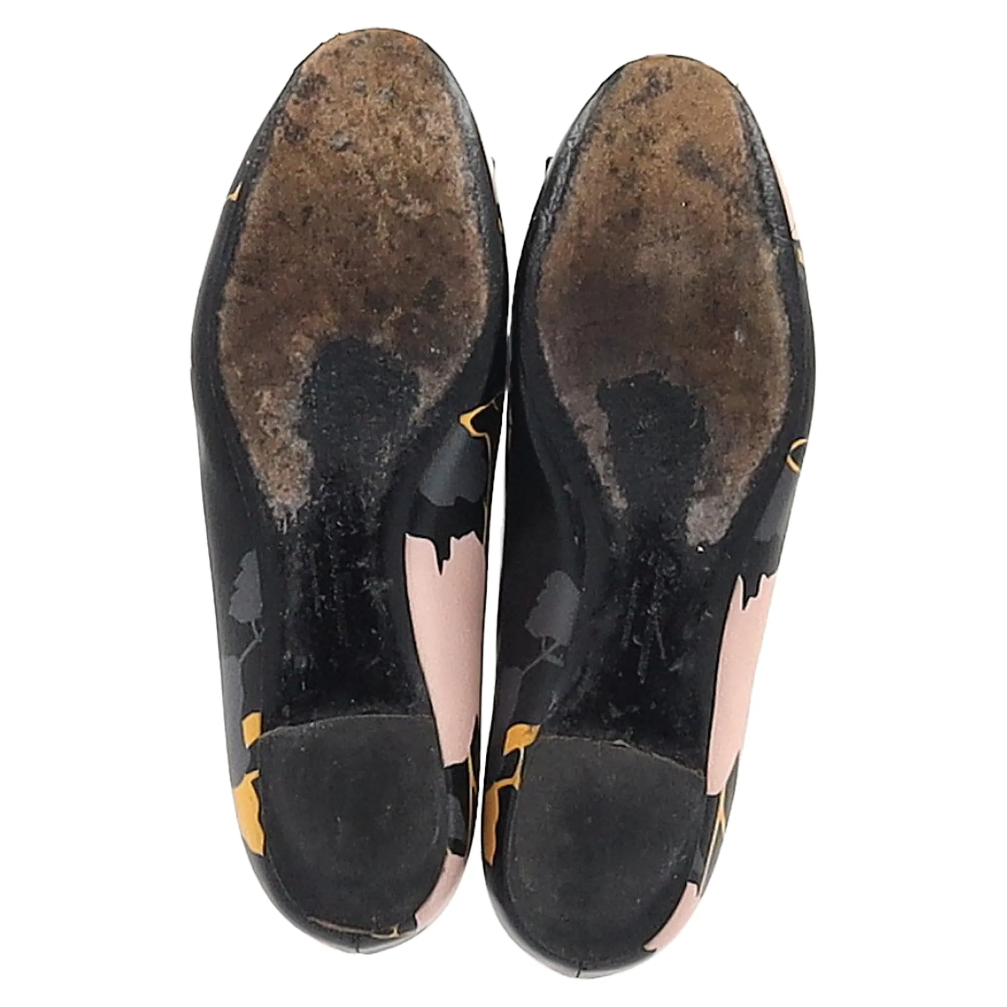 Ferragamo Varina Ballet Flats in Floral Print Leather