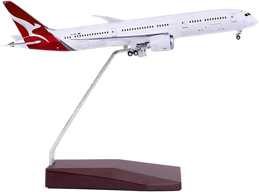 FINGERINSPIRE Model Plane Display Stand (No Plane) 5.6x3.2x5.5 inch Dark Red 1:400 Aircraft Model Storage Stand Metal Display Rod Without Airplane for 30-50cm Model Aircraft