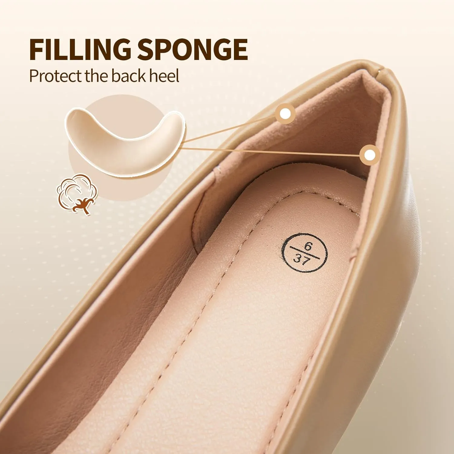 FINIWOR Ballet Flat Shoes for Womens,PU Leather Womens Loafers,Women Pointed Toe Dress Flat Shoes Casual, Comfortable Slip on Flats Shoes Women
