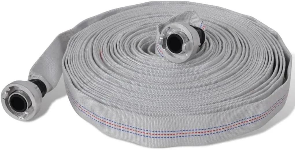 Fire Hose Flat Hose 98.4' with D-Storz Couplings 1 Inch