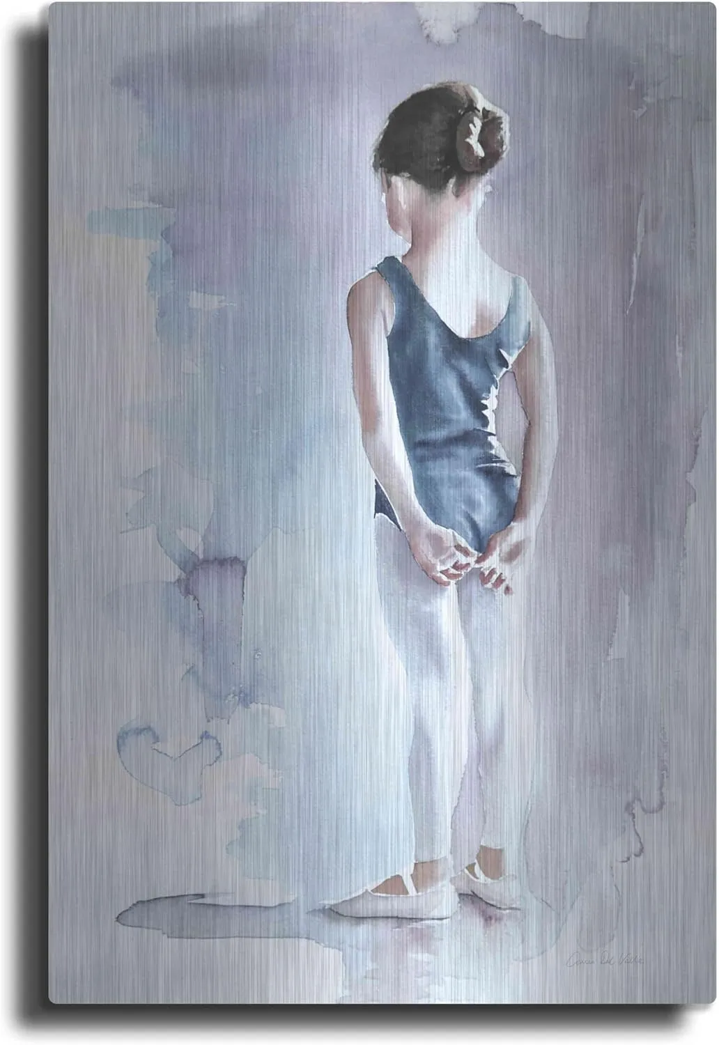 'First Day At Ballet' by Aimee Del Valle, Metal Wall Art, 24"x36"
