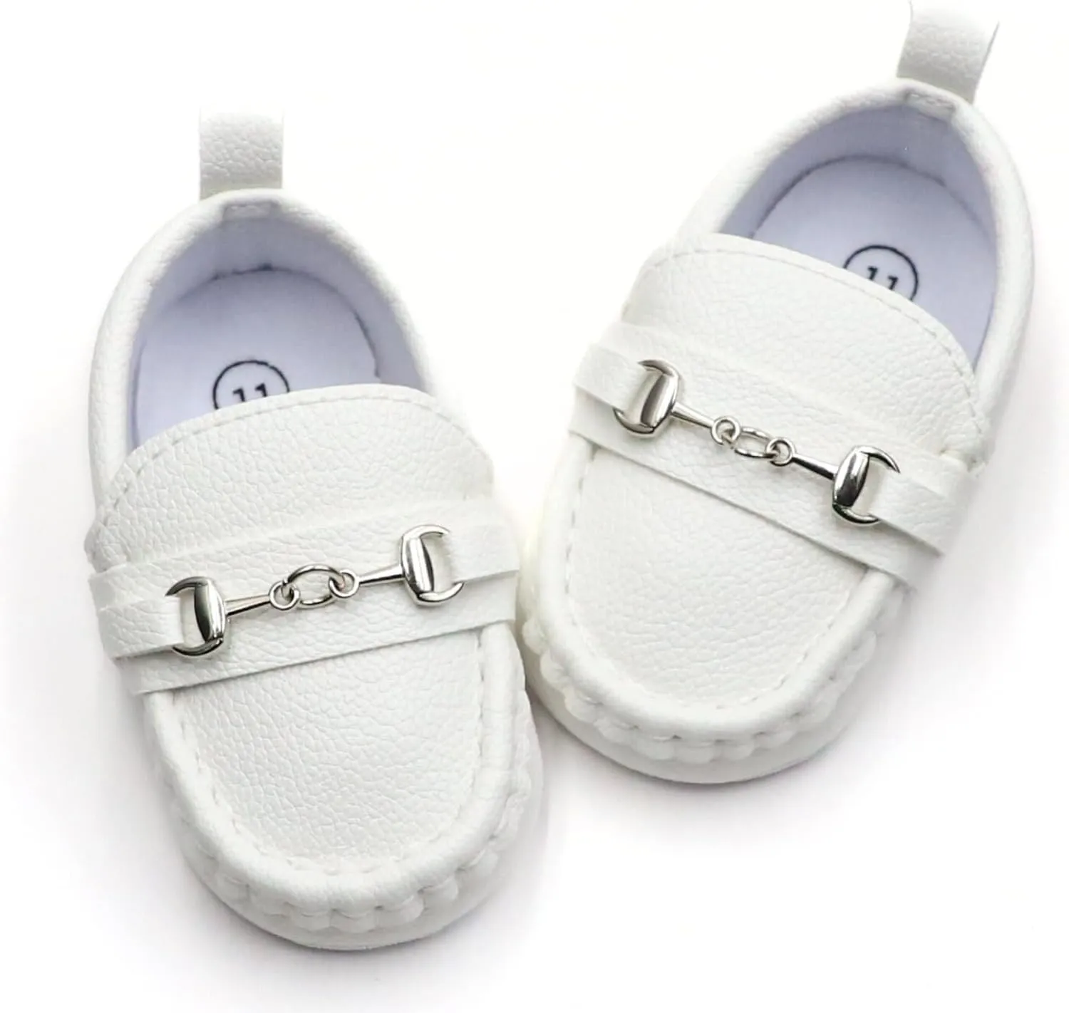 First Walking Shoes for Baby Boys Delightful Solid Color Slip-On Loafers, Lightweight, Non-Slip Flat