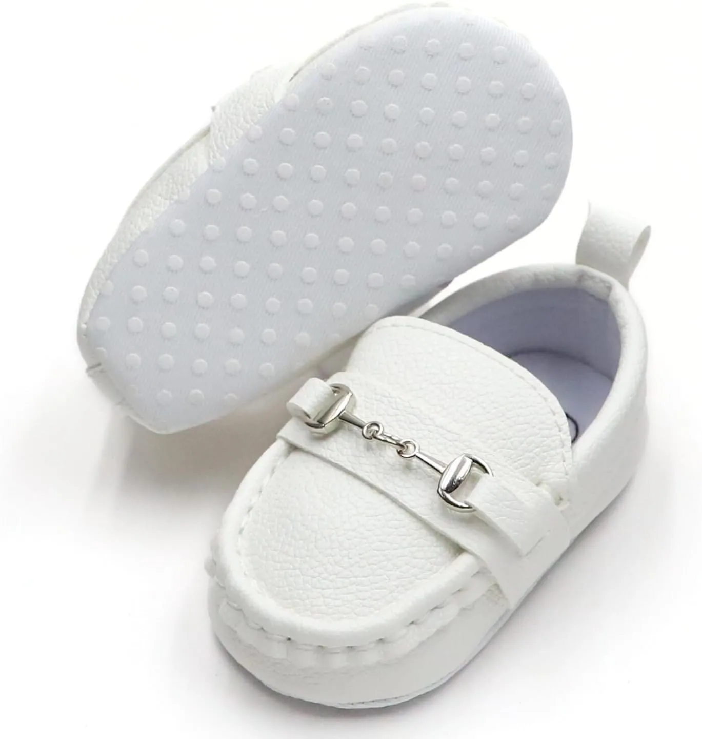First Walking Shoes for Baby Boys Delightful Solid Color Slip-On Loafers, Lightweight, Non-Slip Flat