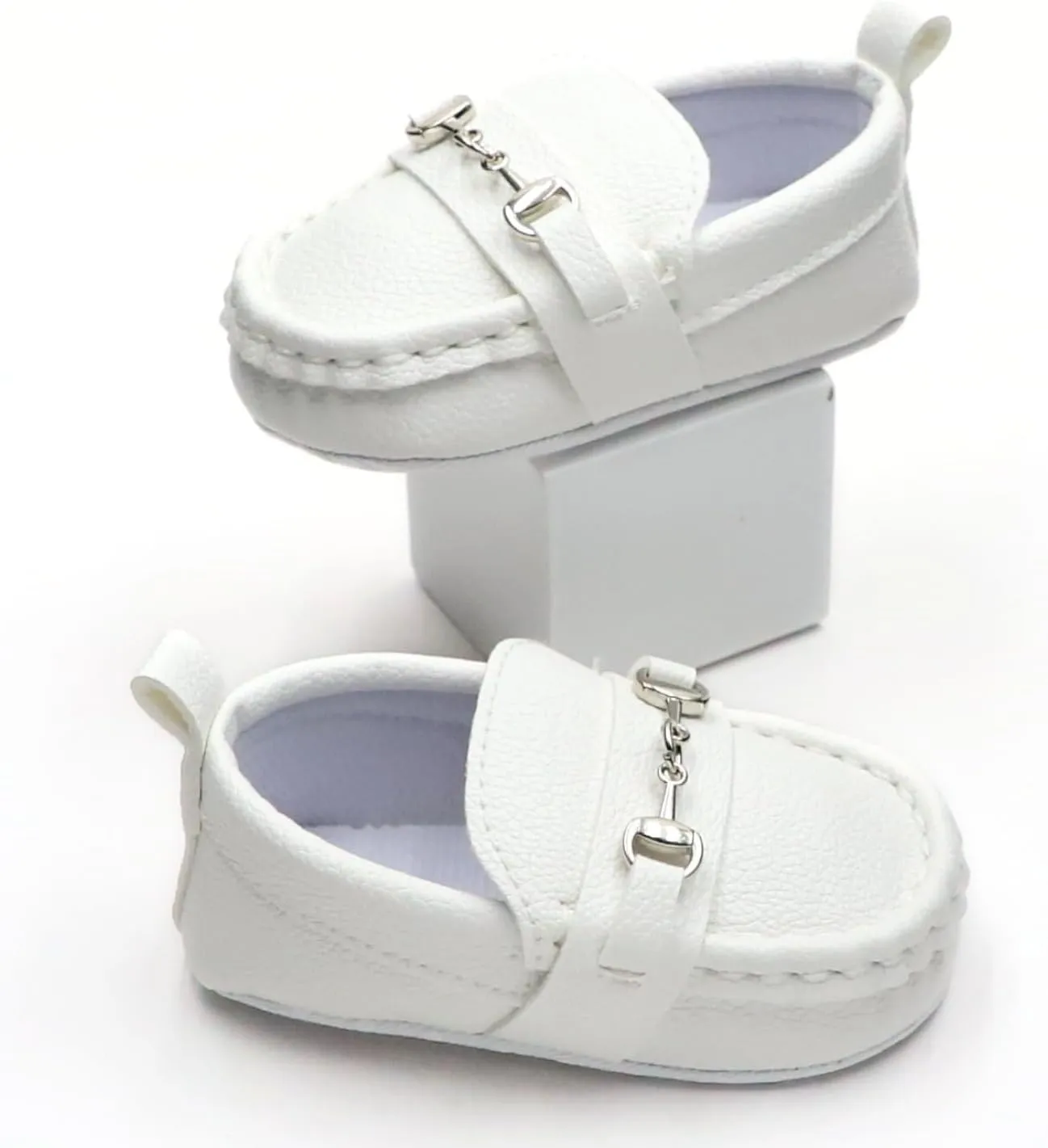 First Walking Shoes for Baby Boys Delightful Solid Color Slip-On Loafers, Lightweight, Non-Slip Flat