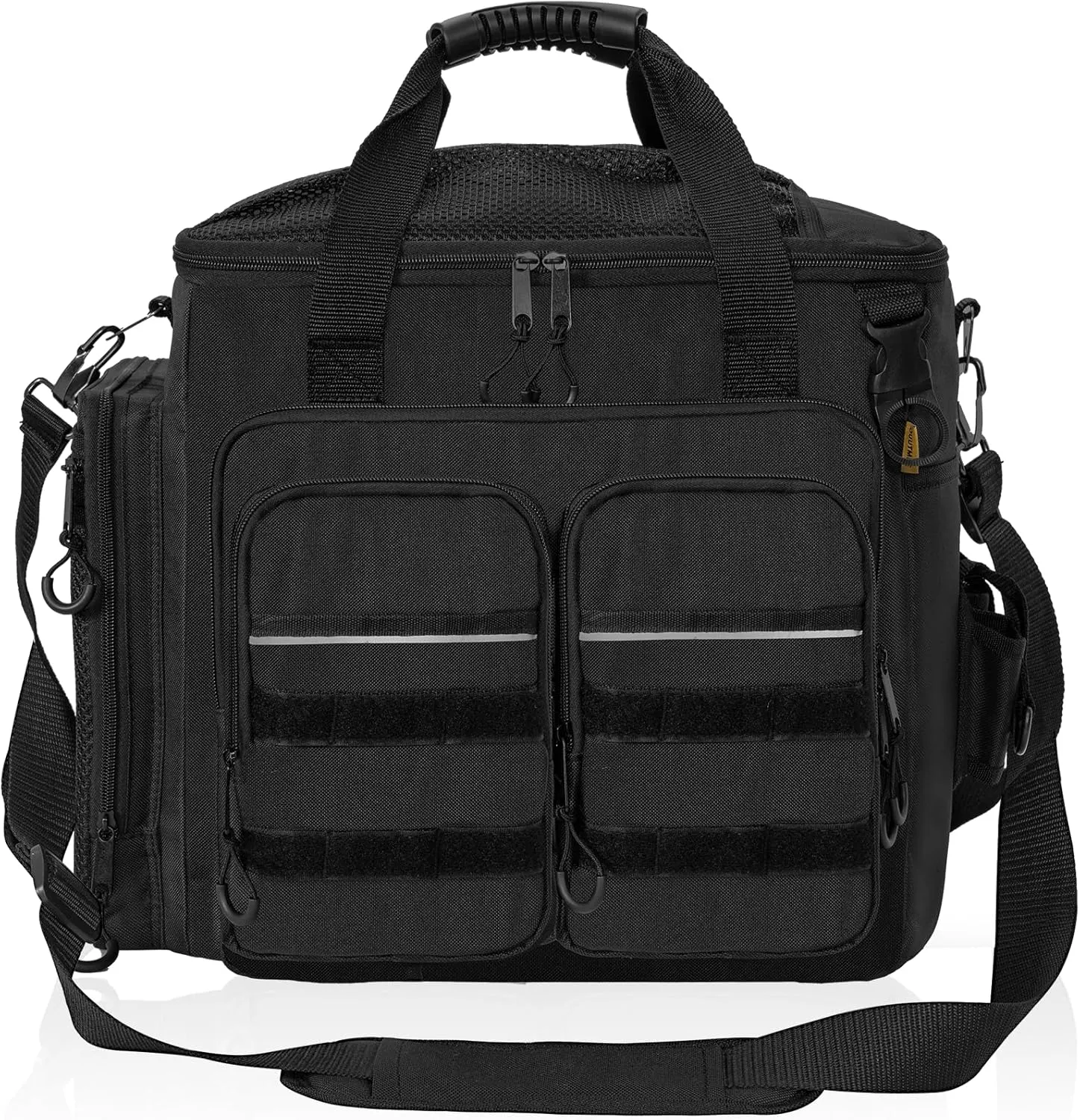 Fishing Tackle Bags, Portable Water-Resistant Fishing Tool Storage Bag with Padded Shoulder Strap and Non-Slip Base for Saltwater or Freshwater Fishing (TRAY NOT INCLUDE)
