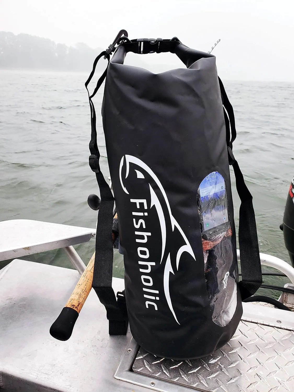 Fishoholic Dry Bag - Waterproof Gear Bags - Fail-Safe Snap - Made Tough & Durable for Kayaking Boating Fishing Hiking Camping Paddle Board & Tailgaiting