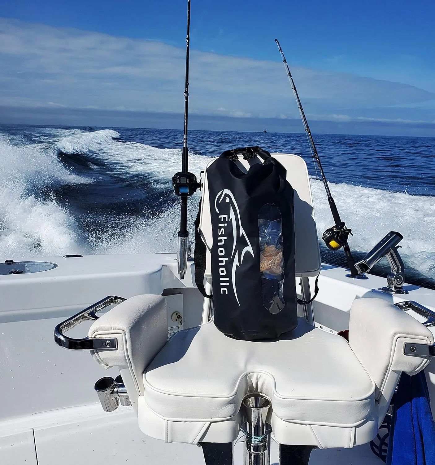 Fishoholic Dry Bag - Waterproof Gear Bags - Fail-Safe Snap - Made Tough & Durable for Kayaking Boating Fishing Hiking Camping Paddle Board & Tailgaiting