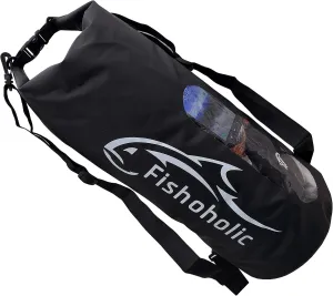 Fishoholic Dry Bag - Waterproof Gear Bags - Fail-Safe Snap - Made Tough & Durable for Kayaking Boating Fishing Hiking Camping Paddle Board & Tailgaiting