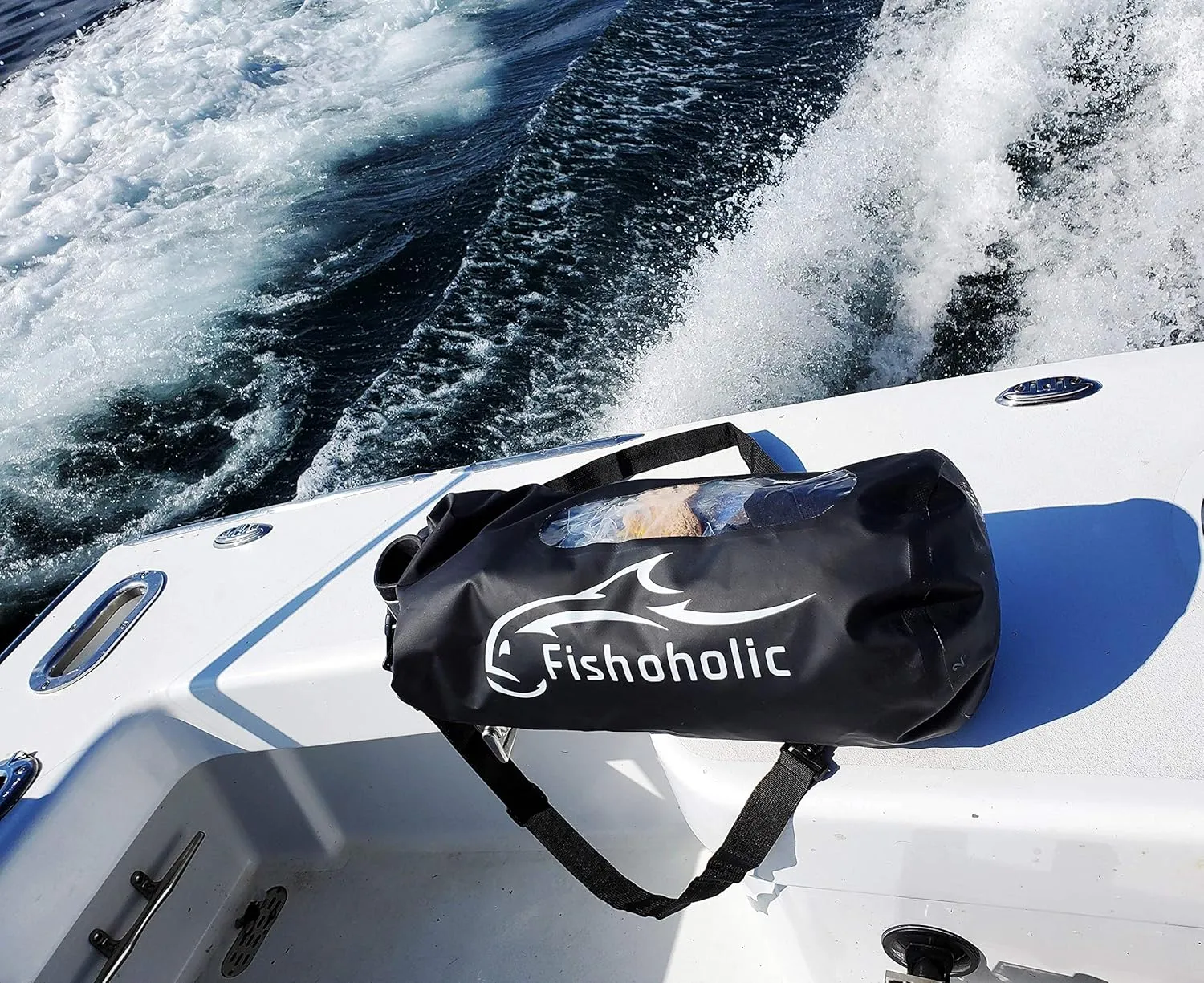 Fishoholic Dry Bag - Waterproof Gear Bags - Fail-Safe Snap - Made Tough & Durable for Kayaking Boating Fishing Hiking Camping Paddle Board & Tailgaiting