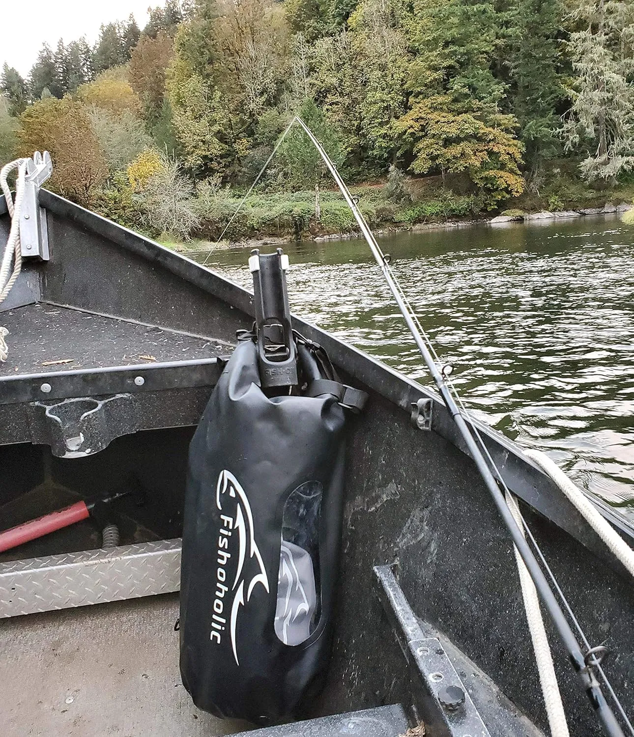 Fishoholic Dry Bag - Waterproof Gear Bags - Fail-Safe Snap - Made Tough & Durable for Kayaking Boating Fishing Hiking Camping Paddle Board & Tailgaiting