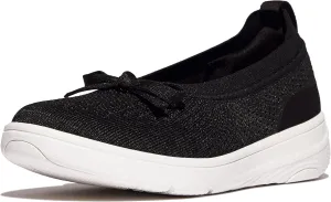 FitFlop Women's Super-q Bow Knit Ballet Flats