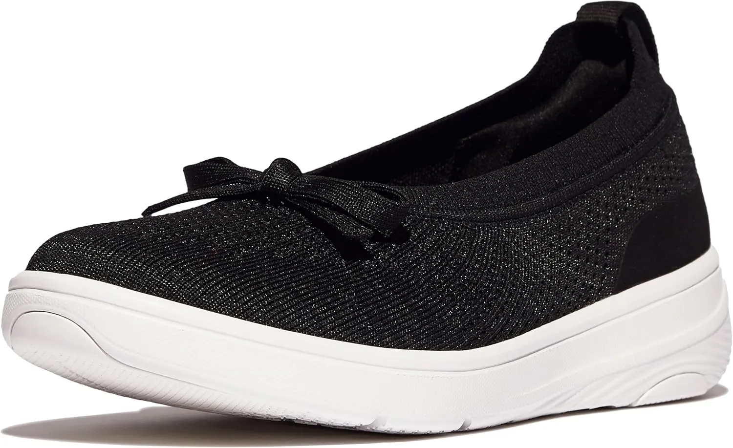 FitFlop Women's Super-q Bow Knit Ballet Flats