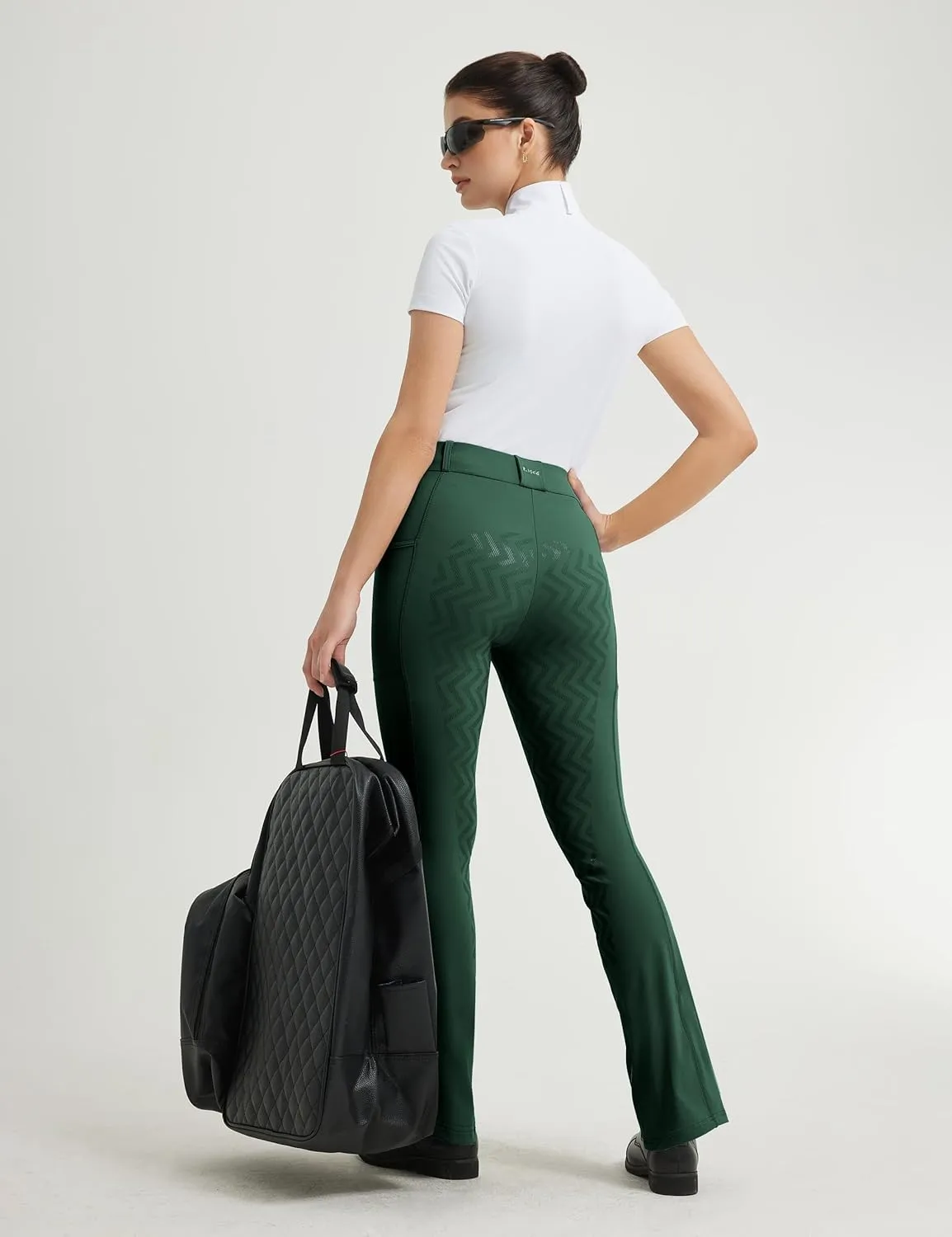 FitsT4 Sports Women's Bootcut Riding Breeches Full Seat Equestrian Pants Summer Riding Tights for Women