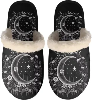 Flashideas House Slippers for Woman Fuzzy Keep Warm for Winter Indoor Soft Cushion Non-slip Fluffy Slides Slippers