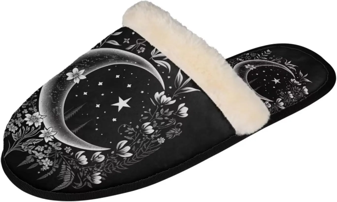 Flashideas House Slippers for Woman Fuzzy Keep Warm for Winter Indoor Soft Cushion Non-slip Fluffy Slides Slippers