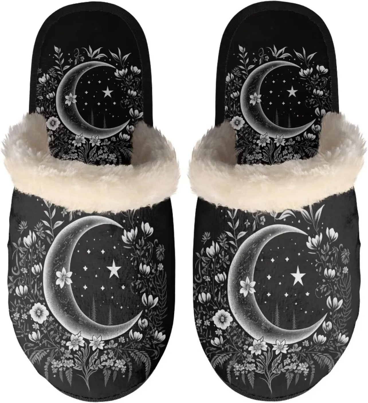 Flashideas House Slippers for Woman Fuzzy Keep Warm for Winter Indoor Soft Cushion Non-slip Fluffy Slides Slippers