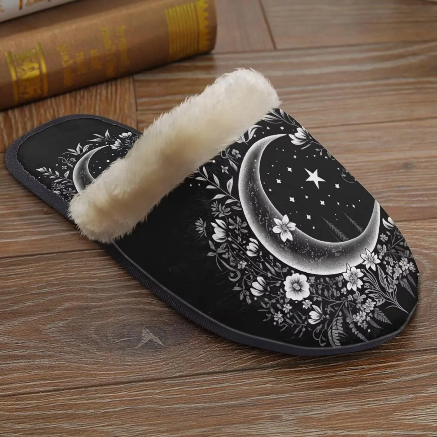 Flashideas House Slippers for Woman Fuzzy Keep Warm for Winter Indoor Soft Cushion Non-slip Fluffy Slides Slippers