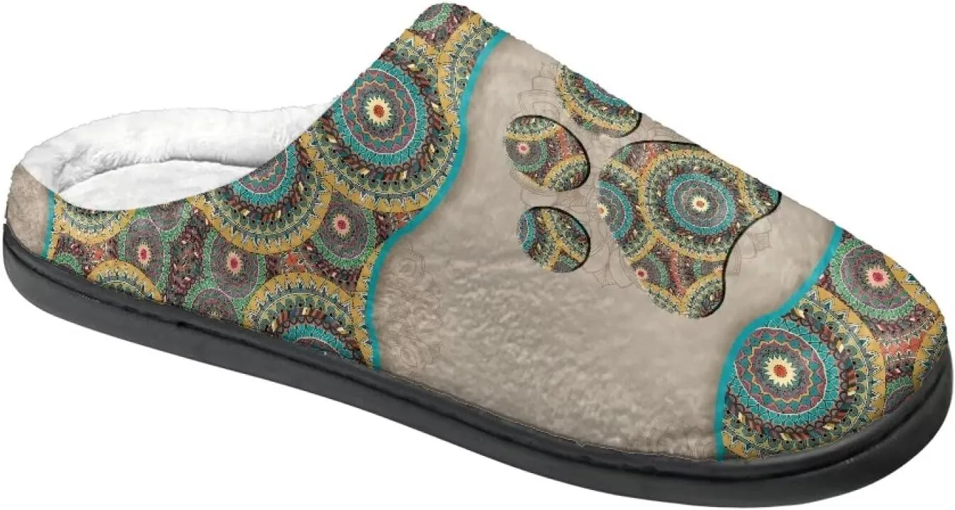 Flashideas Slippers for Women Men Soft Fluffy Warm Home Non-Slip Couple Style Casual Slippers