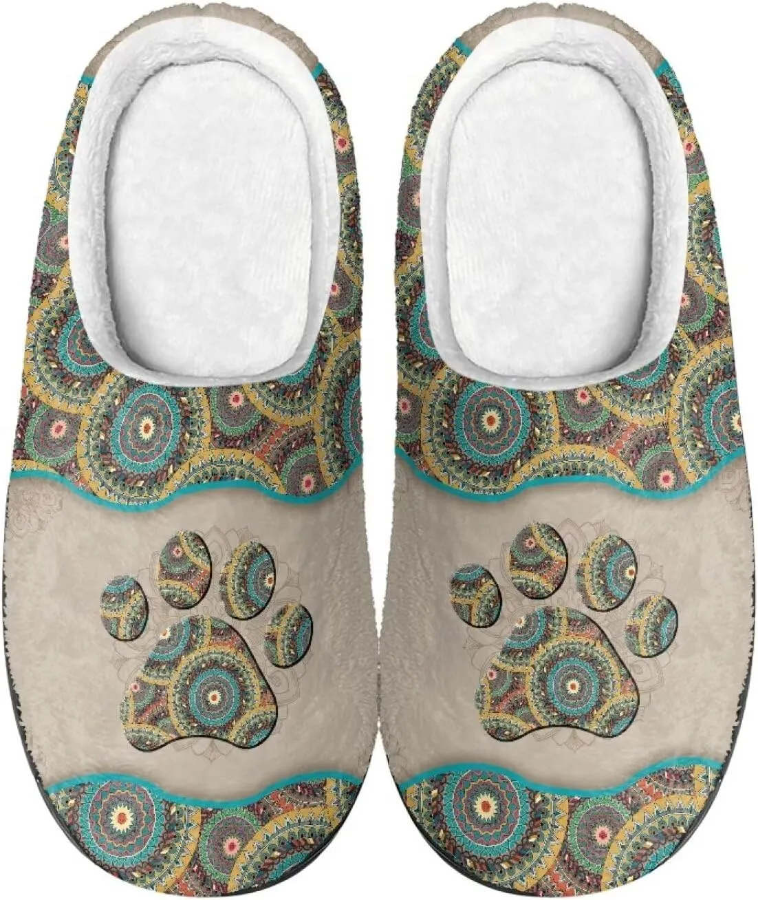 Flashideas Slippers for Women Men Soft Fluffy Warm Home Non-Slip Couple Style Casual Slippers