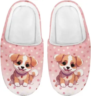 Flashideas Toddler Slippers Kids Fur Lined Warm Slip On Home Slippers Soft Plush Slippers