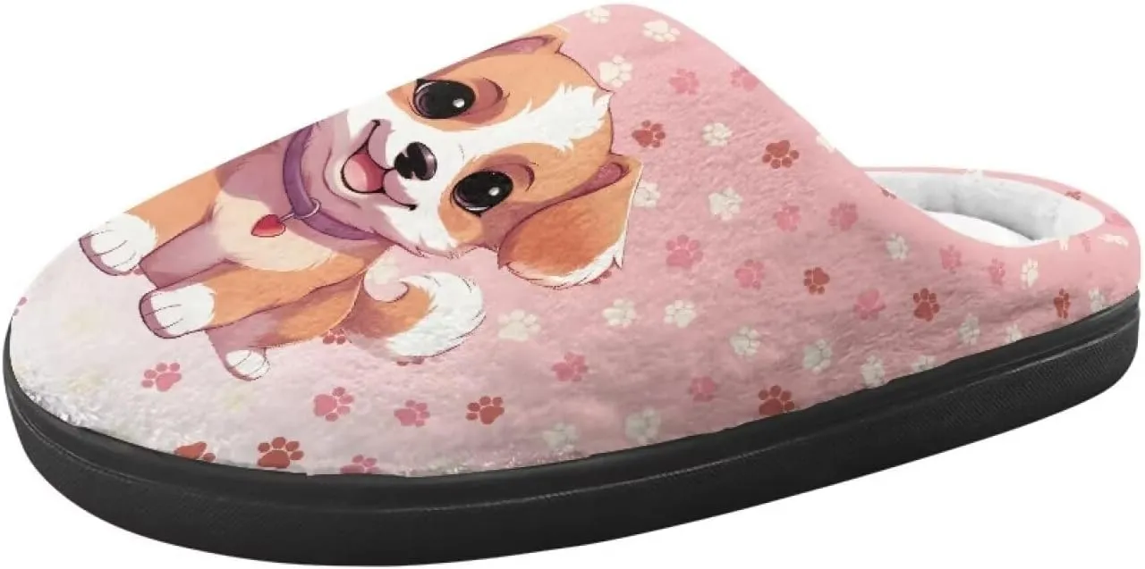 Flashideas Toddler Slippers Kids Fur Lined Warm Slip On Home Slippers Soft Plush Slippers
