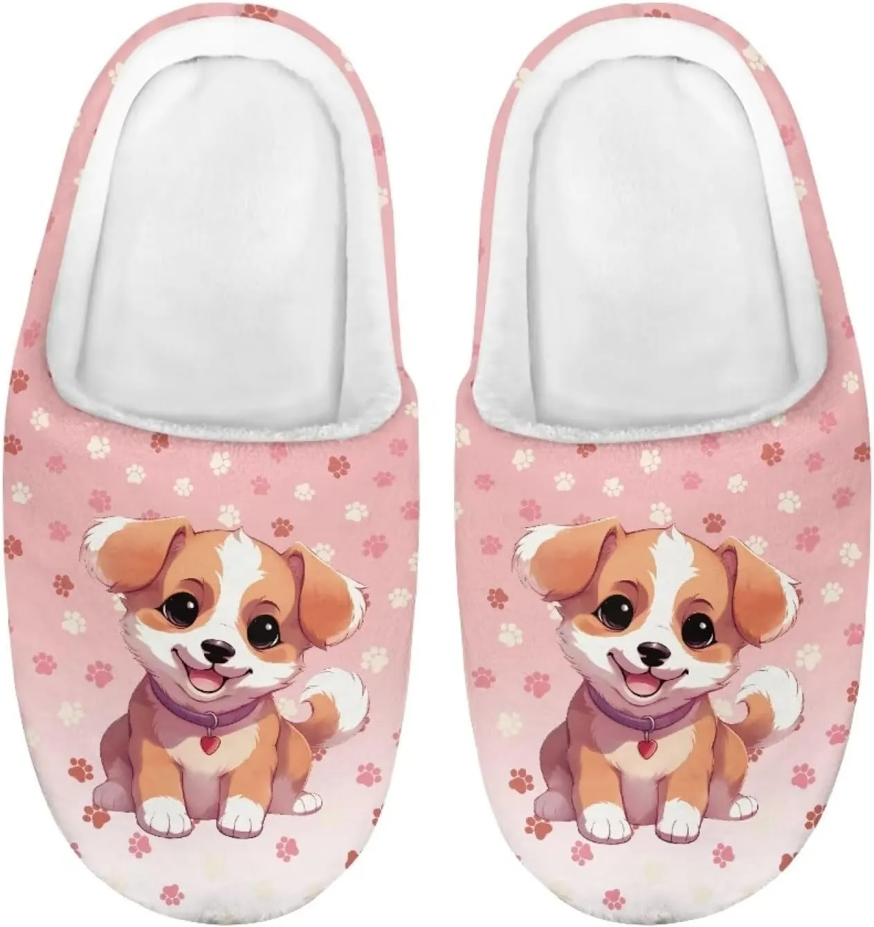 Flashideas Toddler Slippers Kids Fur Lined Warm Slip On Home Slippers Soft Plush Slippers