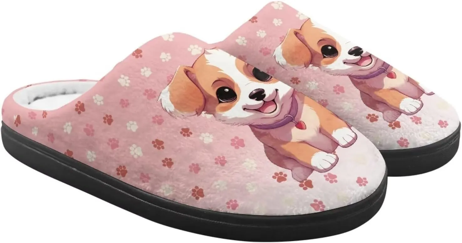 Flashideas Toddler Slippers Kids Fur Lined Warm Slip On Home Slippers Soft Plush Slippers