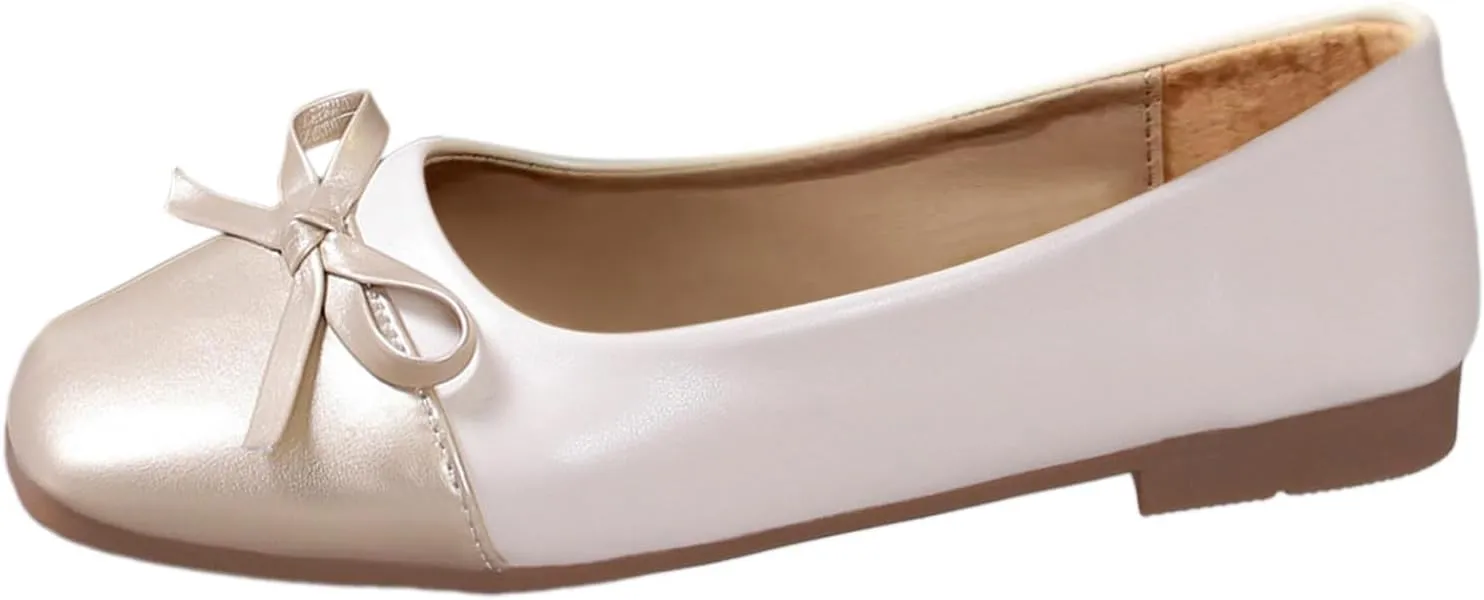Flat Shoes for Women Dressy Work Shoes Ballet Flats Comfortable Slip On Loafers Round Toe Office Shoe Flat Dress Shoe