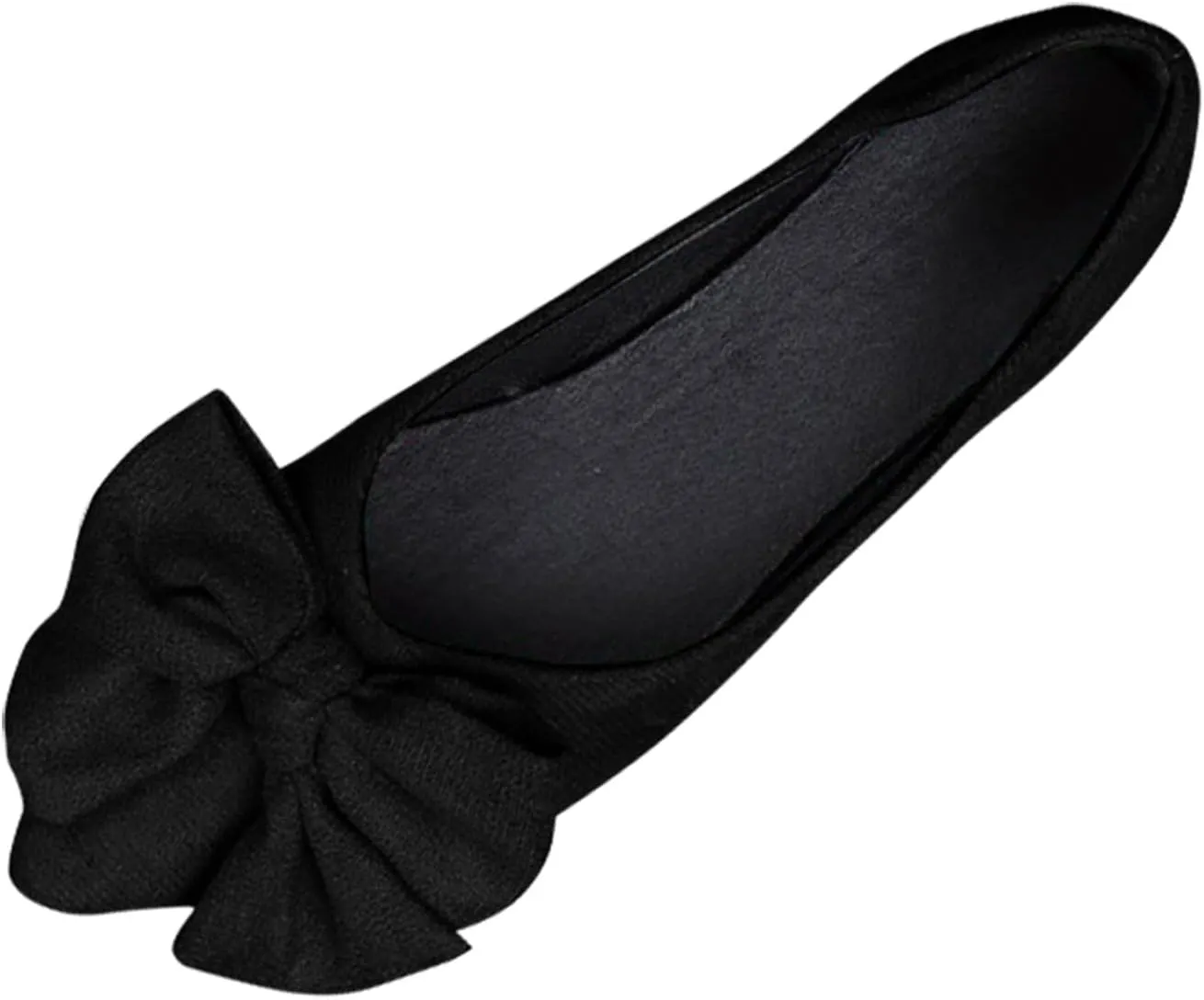 Flats for Women Pointed Toe Slip On Shoes Comfortable Flat Shoes Suede Ballet Flats Dress Shoe