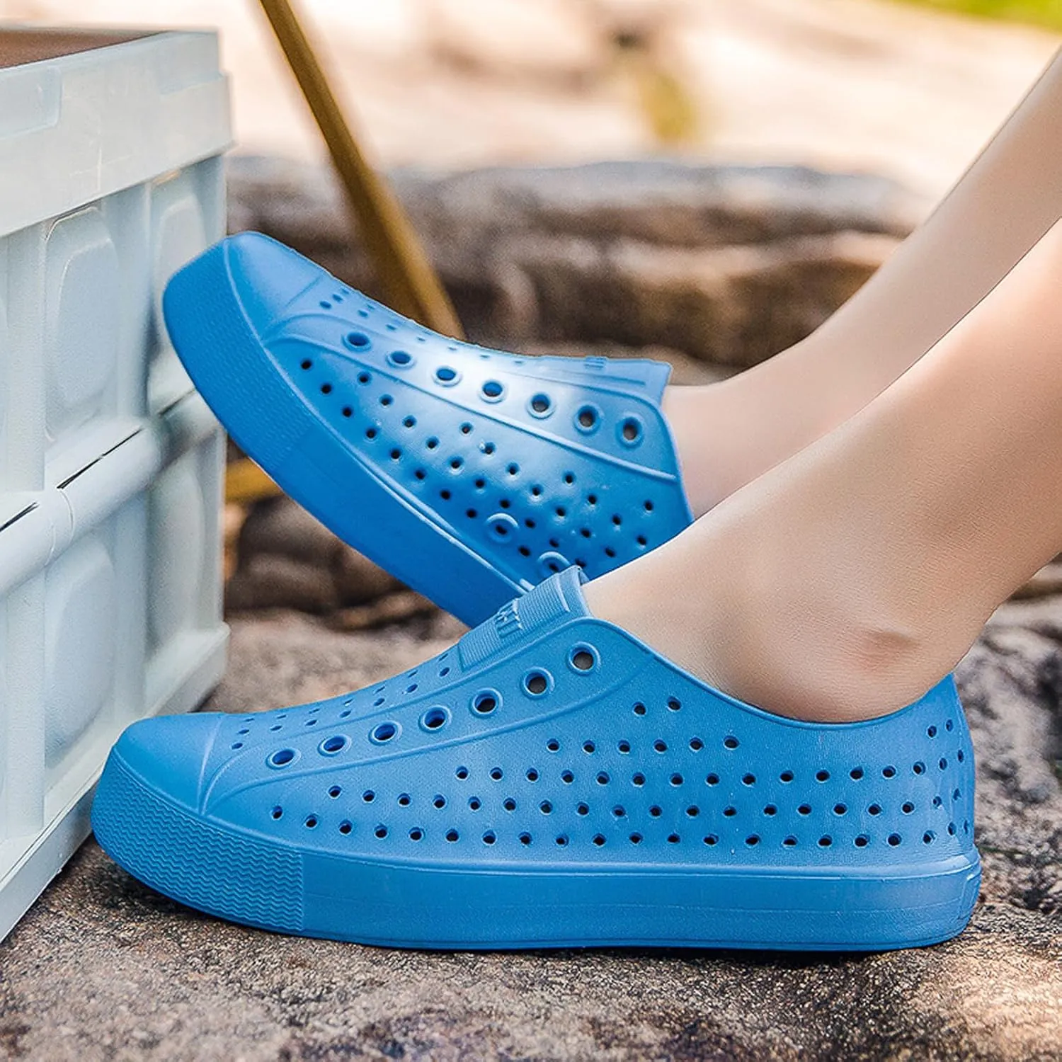 FLIOZY Waterproof Garden Clogs for Men and Women - Lightweight Breathable EVA Slip-On Shoes - Comfortable Non-Slip Casual Footwear for Outdoor, Beach, Everyday Wear