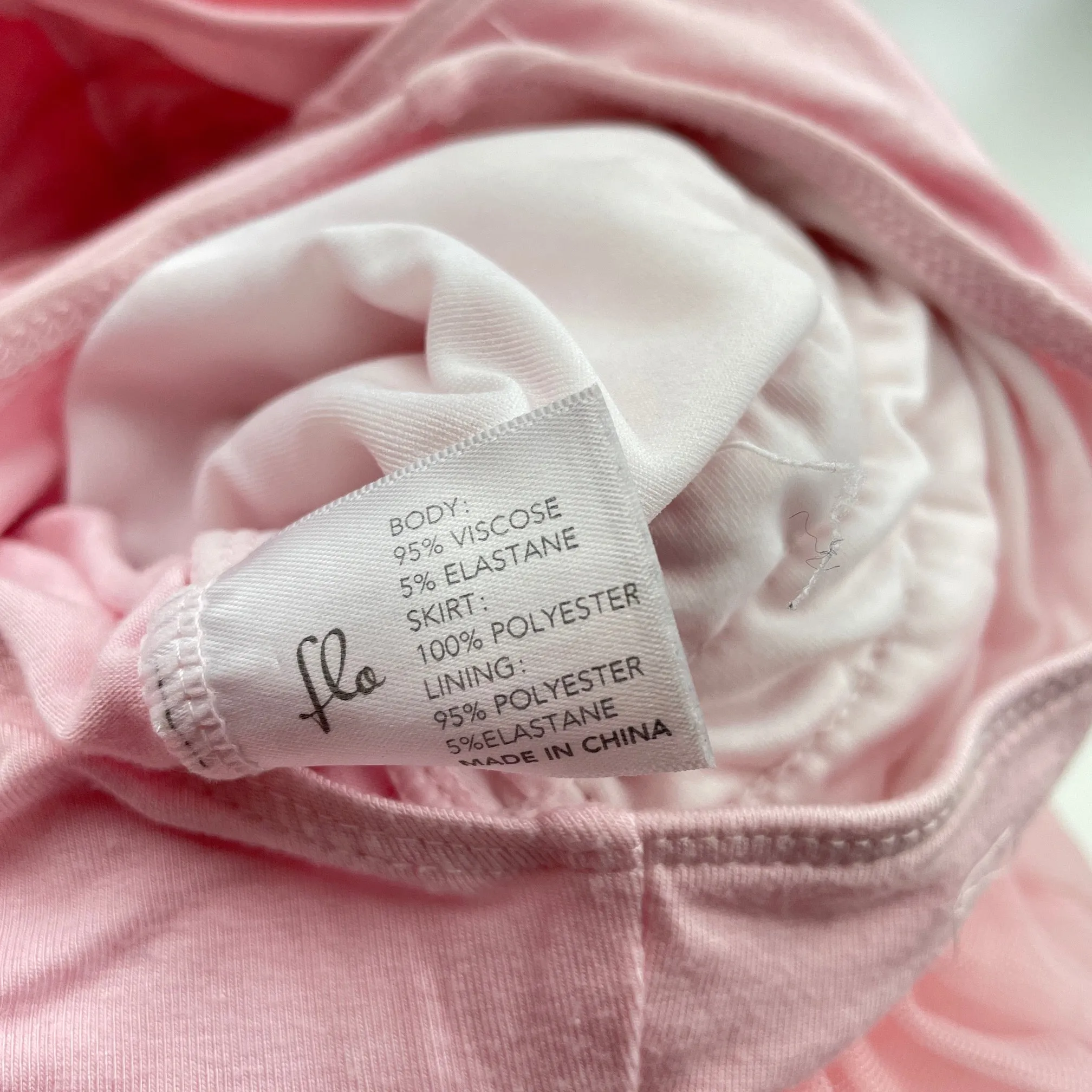 Flo pink ballet / dance leotard dress, size 6, Pre-loved