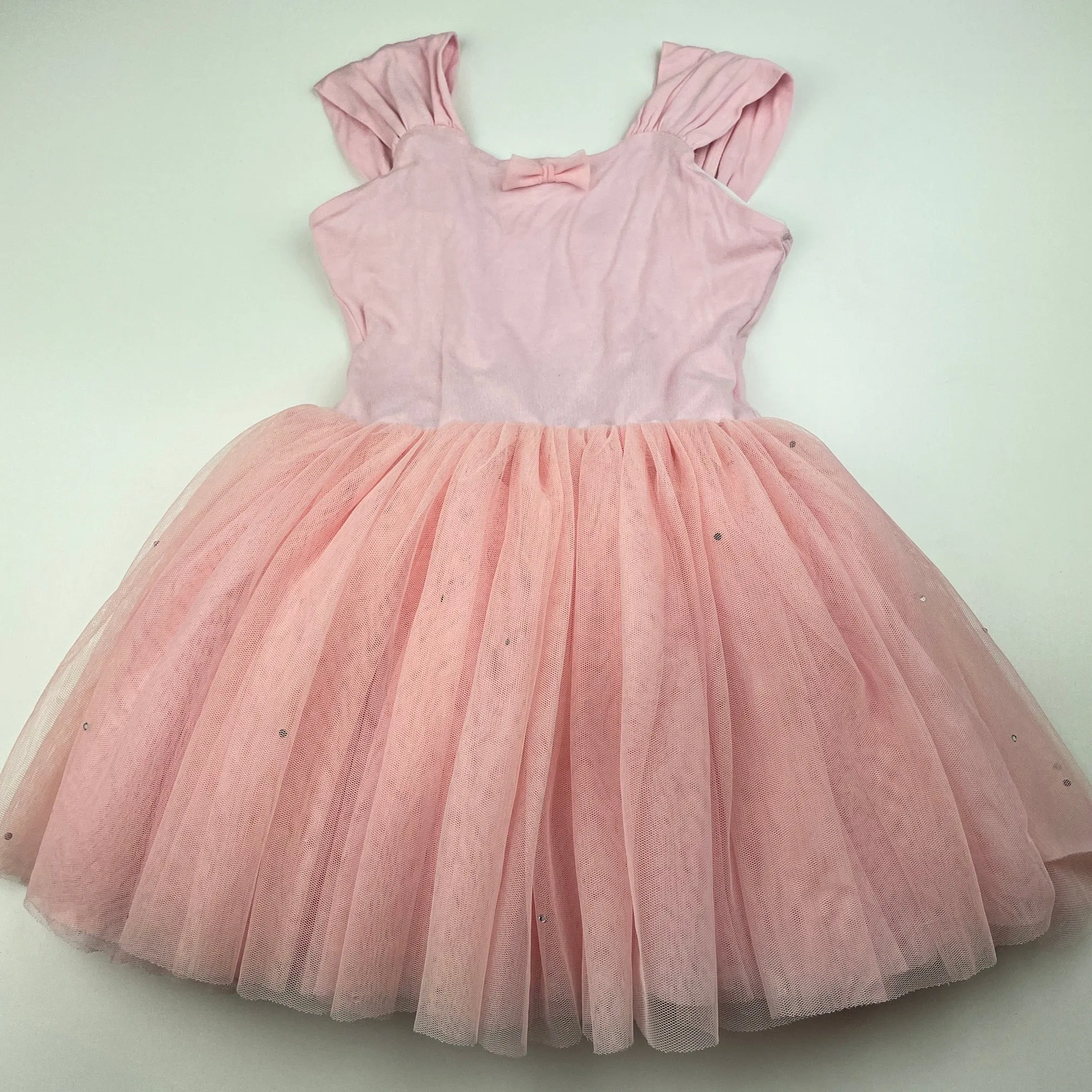 Flo pink ballet / dance leotard dress, size 6, Pre-loved