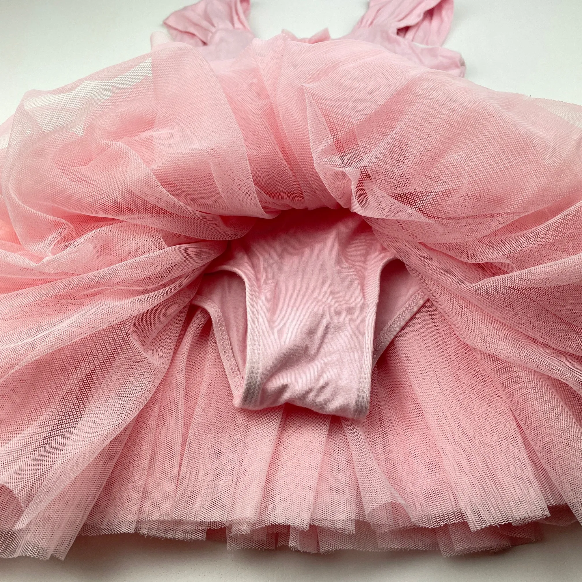 Flo pink ballet / dance leotard dress, size 6, Pre-loved