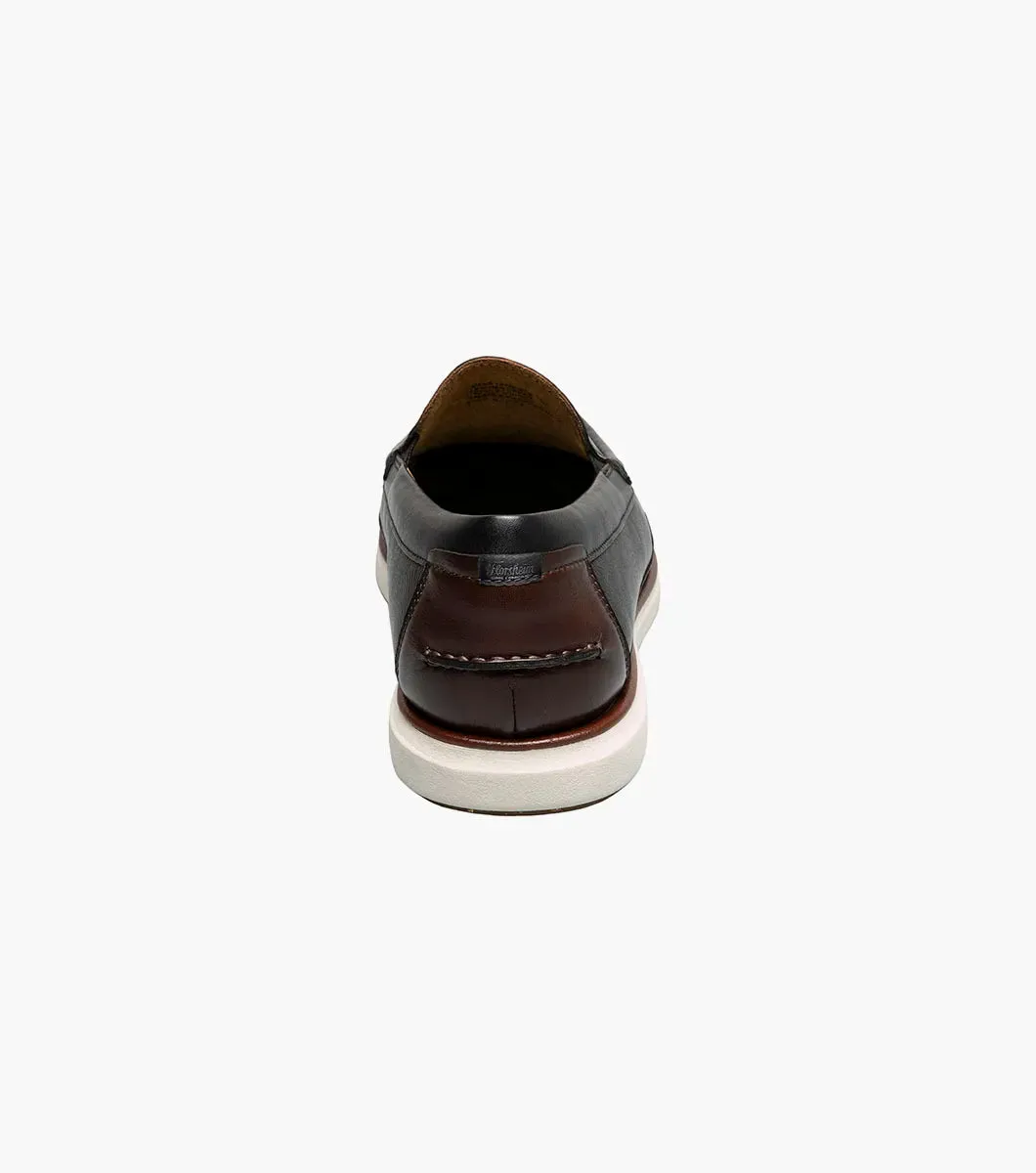 Florsheim Men's Tropics Moc Toe Venetian Slip On Black Multi