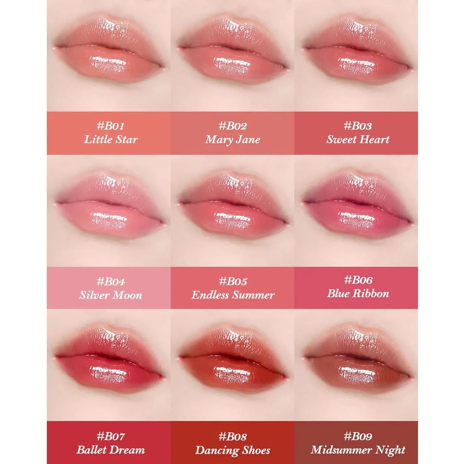 Flower Knows Swan Ballet Shine Lipstick,Hydrating Solid Lip Gloss,Moisturizing Nude peachy Tinted Lip Balm-Long Lasting Lip Gloss in Balm for Girls&Women,Vegan & Cruelty-Free(B03 Sweet Heart)