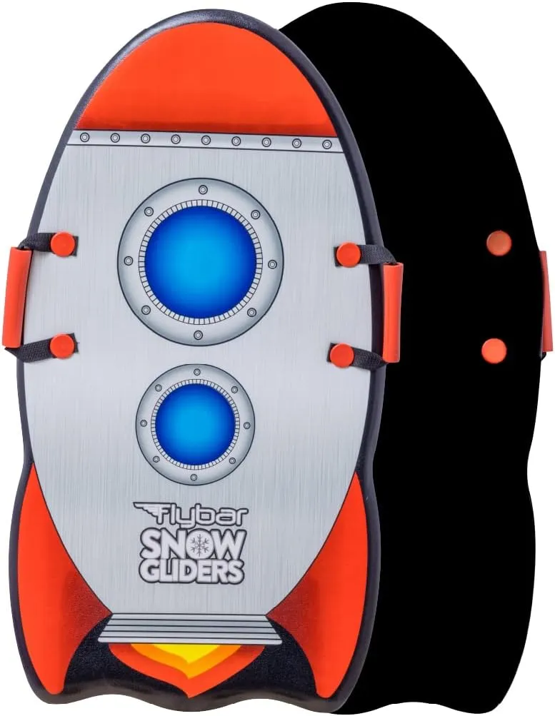 Flybar Snow Sled for Kids and Toddlers- Foam Toboggan, Ages 6 , Easy Grip Handles, Durable with Slick Bottom & PE Core Build, Lightweight Snow Boards, Snowboard Toys for Outdoor, Up to 110 lbs, 36"