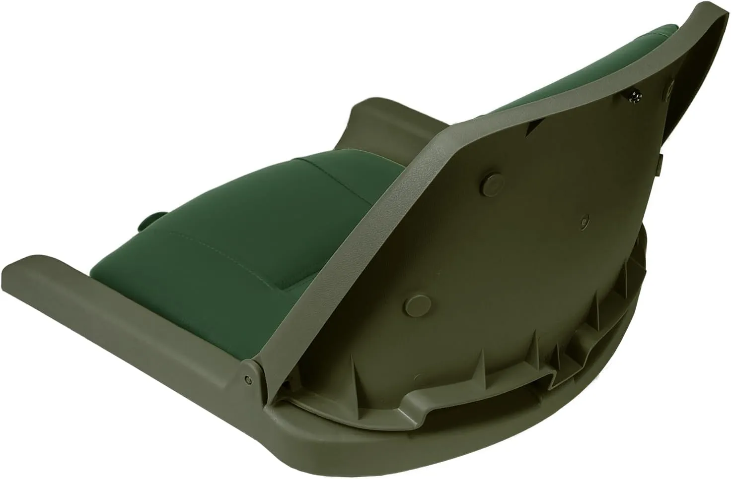 Folding Boat Seat Padded Folding Boat Chair with Backrest Marine BassJon Boat Seat (Greenshell Green)