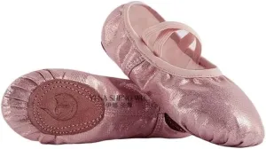 for Girl Ballet Shoes PU Leather Ballet Dance Slippers Split Sole Kids Adult Women Ballerina Yoga Practice Shoes Tutu Dance Shoe(Pink Without Lacing,33)
