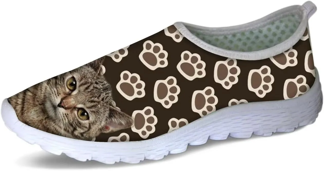 Forchrinse Black Dachshund Flower Unisex Walking Shoes Soft Slip on Sneakers for Women Men Lightweight Breathable