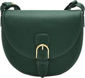 Fossil Women's Everleigh Leather Flap Crossbody Purse Handbag