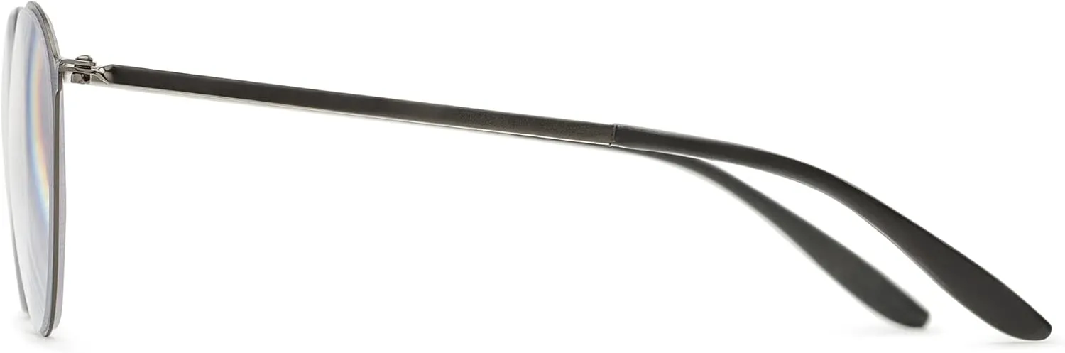 Foster Grant Unisex Adult Hayden Superflat Glasses Reading Glasses, Gunmetal, 50mm US