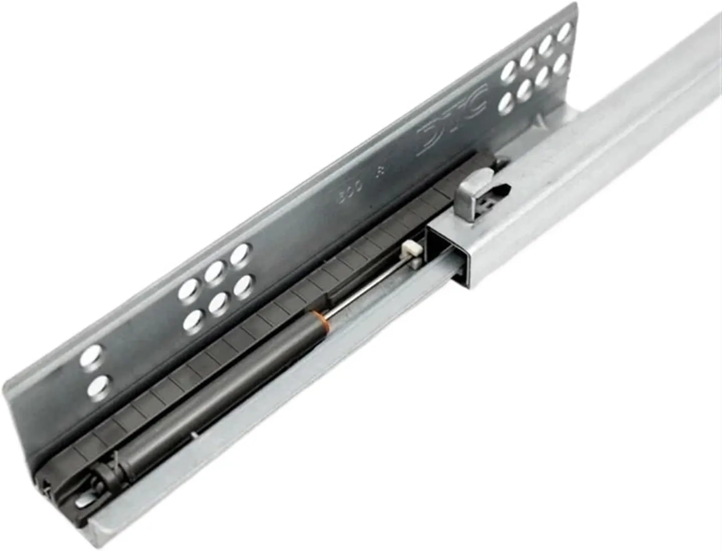 Full Extension Ball Bearing Drawer Glide 1Pair/ Lot Rebound Press to Release Push Open Under Mount Drawer Slide Rail Runner(10inches 250MM)